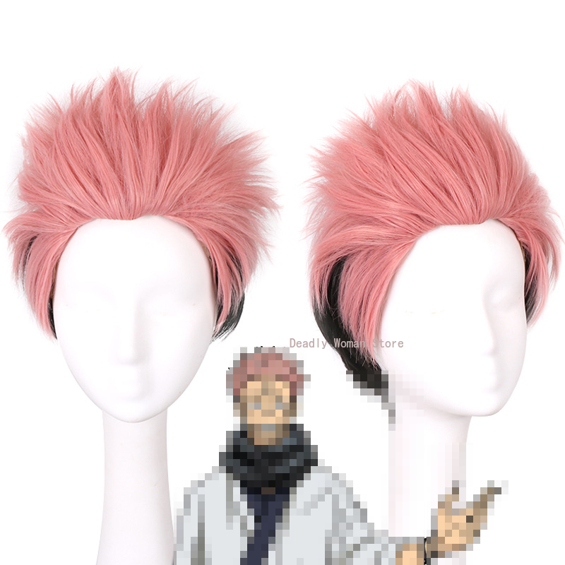 Cosplay Anime Pink Hair - Jujutsu Kaisen Cosplay Ryomen Sukuna Wig
