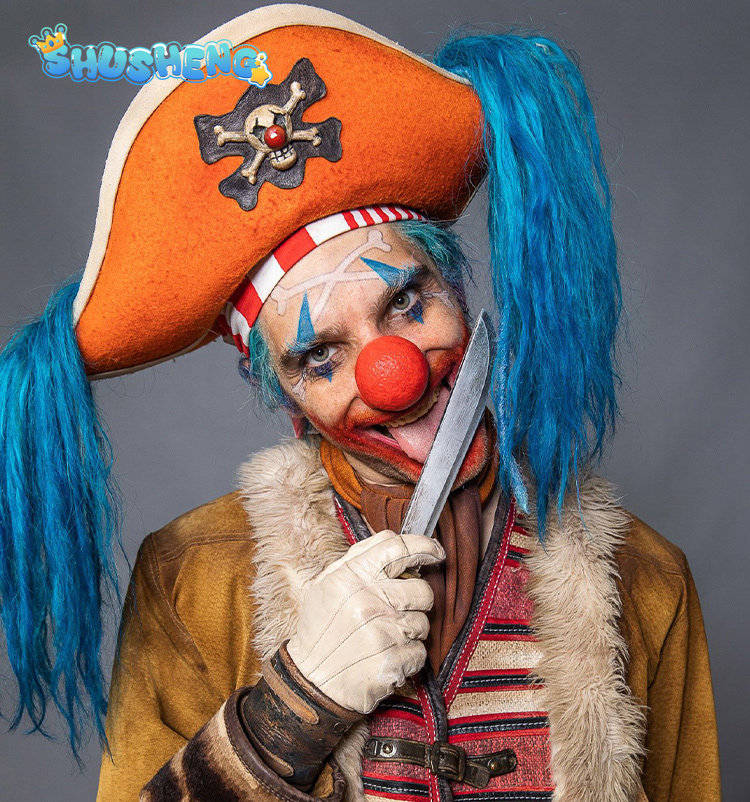 Anime Cosplay High Quality - Joker Buggy Anime OP Cosplay Costume