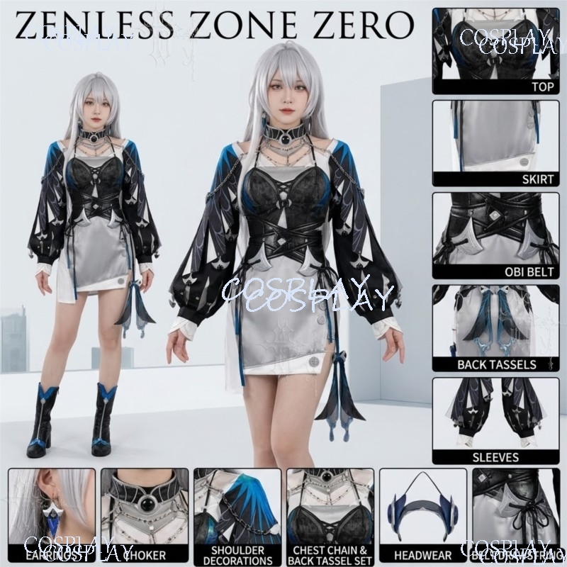 Anime Cosplay Zero Two - Zenless Zone Zero Game Cosplay Costume