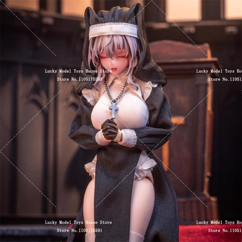 Anime Cosplay Nun - HASUKI 1/12 Nun Figure Cosplay Dress
