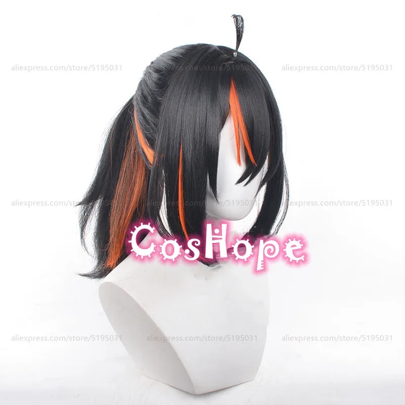 d;4'v\6.h/Zhu Yuan 55cm Long H - Anime Cosplay Long Black Hair 评论和价格