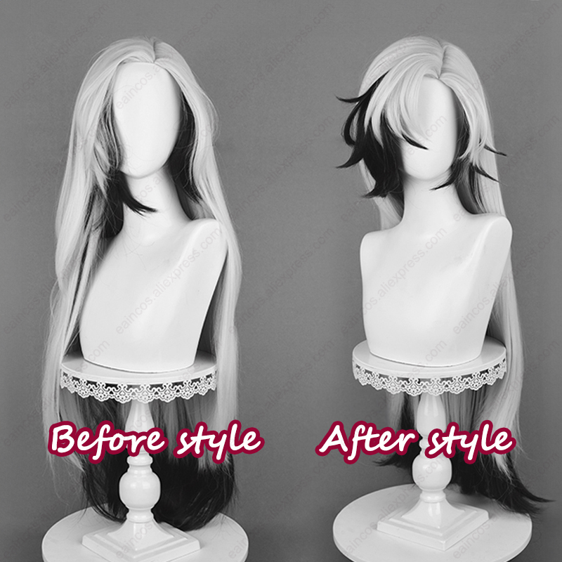 HSR Boothill Cosplay Wig 92cm  - Anime Cosplay Long Black Hair 评论和价格