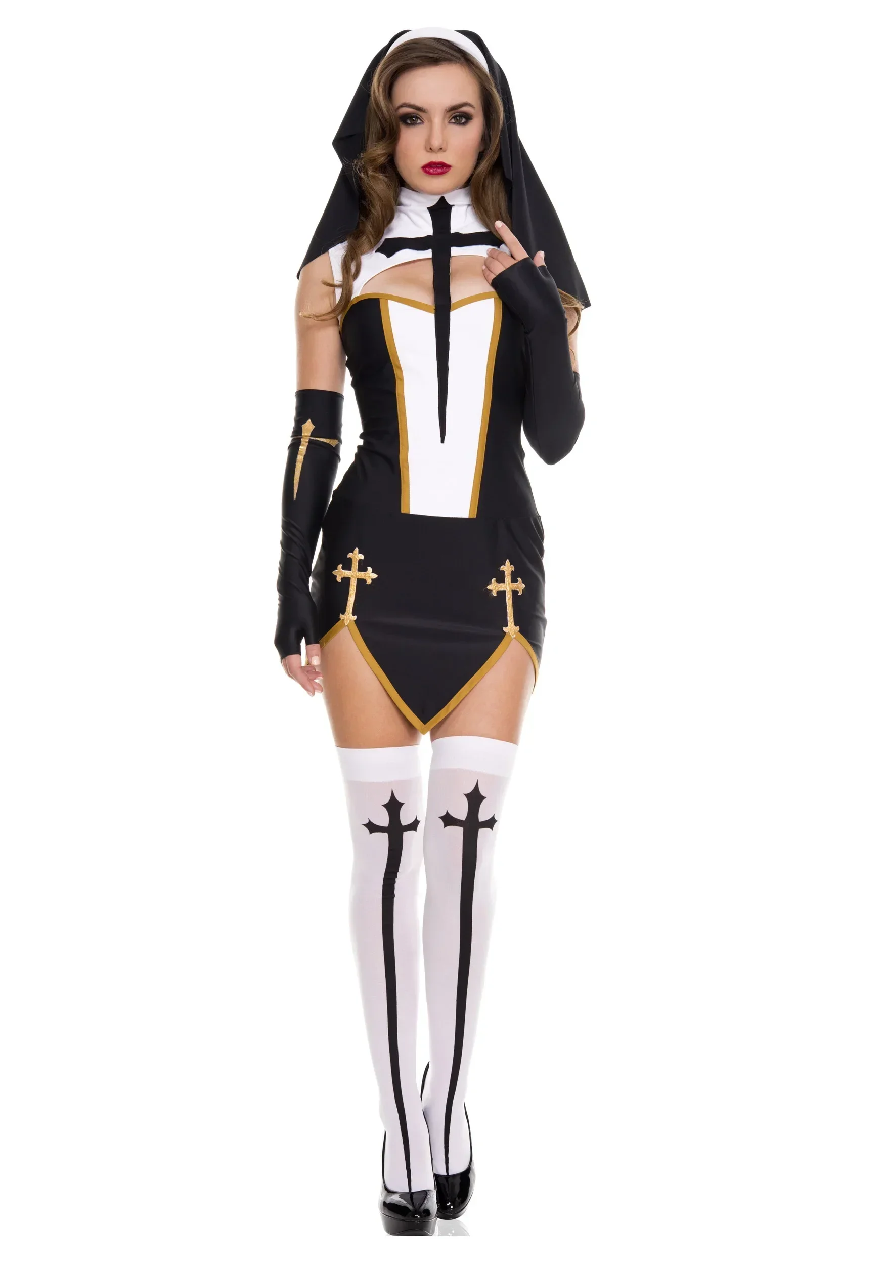 2026Sexy Lady Nun Superior Cos - Anime Cosplay Nun 评论和价格