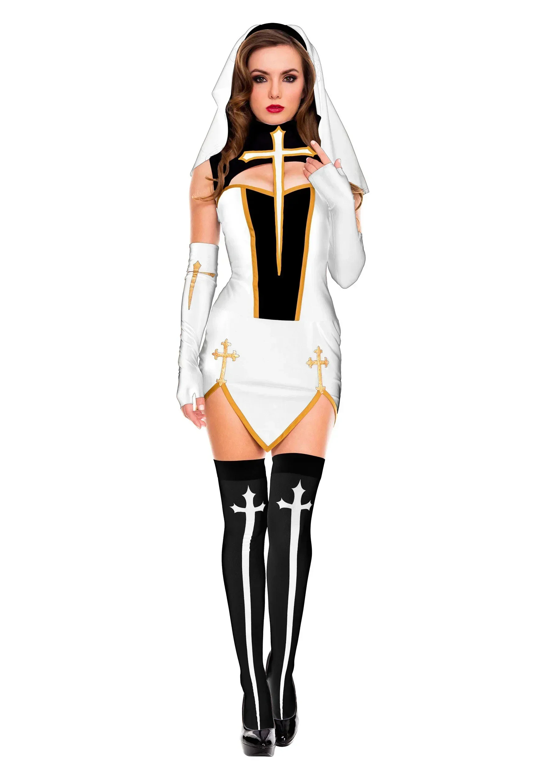 2026Sexy Lady Nun Superior Cos - Anime Cosplay Nun 评论和价格