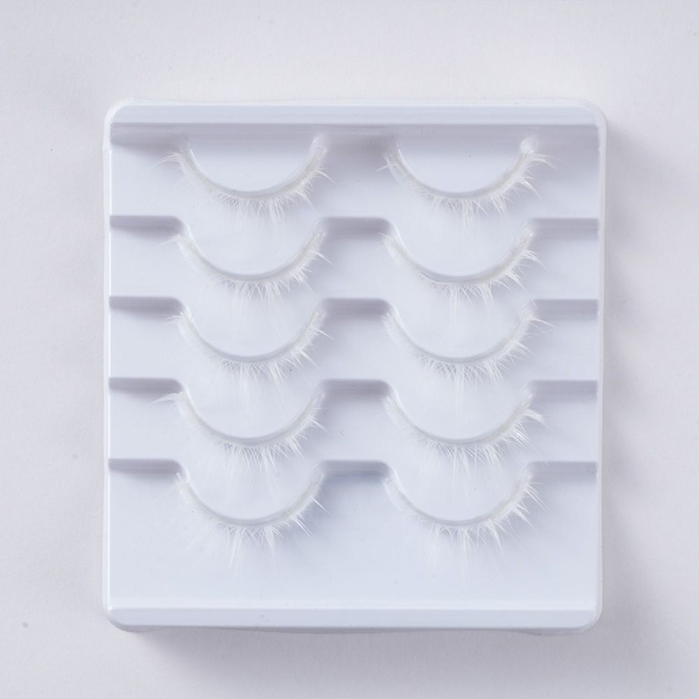 White White Anime Eyelashes Ja - Anime Cosplay Lashes 评论和价格