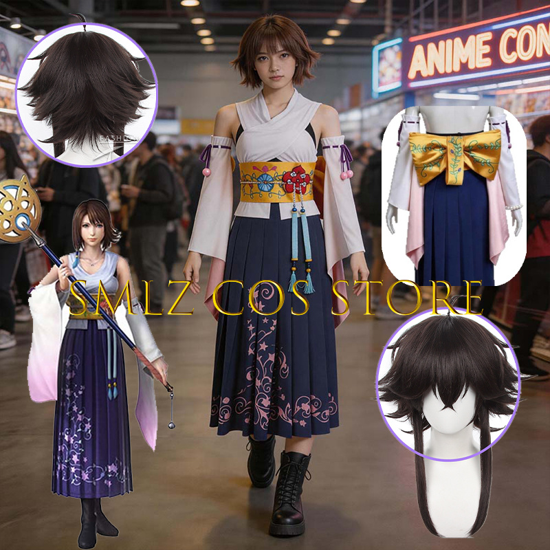Smlz FFX Yuna Cosplay Anime FF - Anime Cosplay Dress For Women 评论和价格