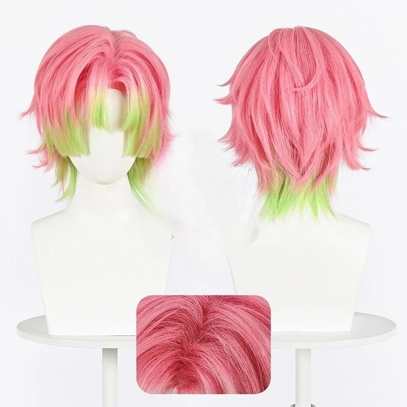 Kanroji Mitsuri Cosplay Wig Pi - Cosplay Anime Pink Hair 评论和价格