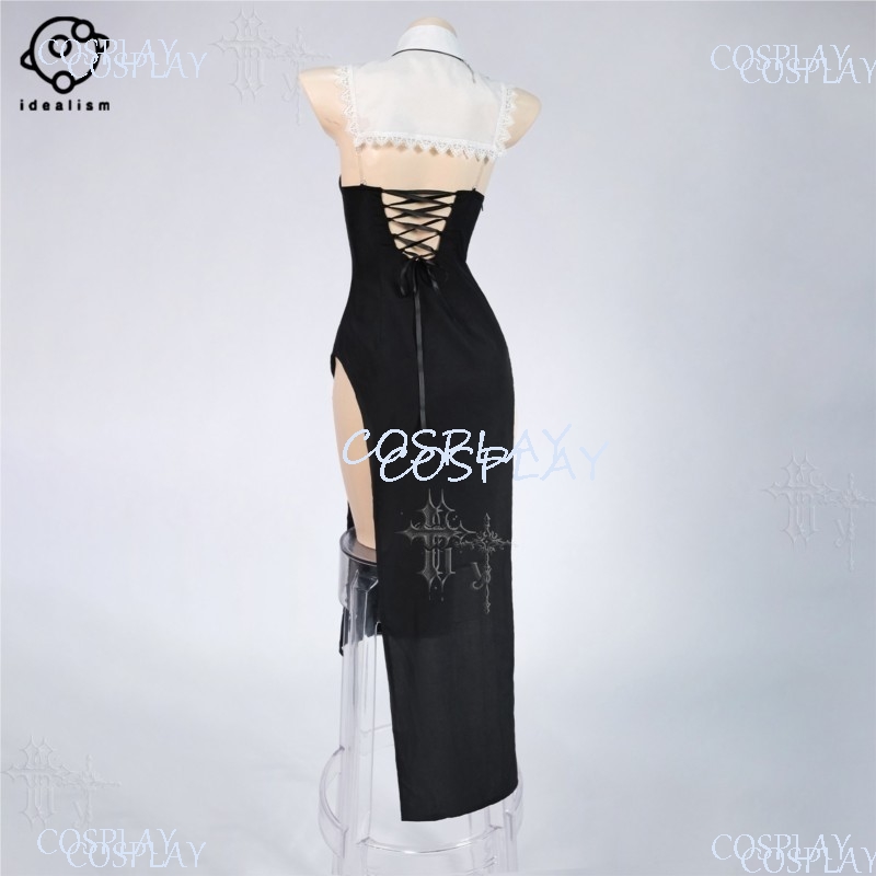 High Slit Uniform Suit For Hal - Anime Cosplay Nun 评论和价格
