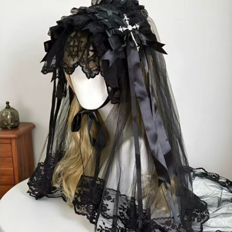 Gothic Dark Angel Black/White  - Anime Cosplay Nun 评论和价格