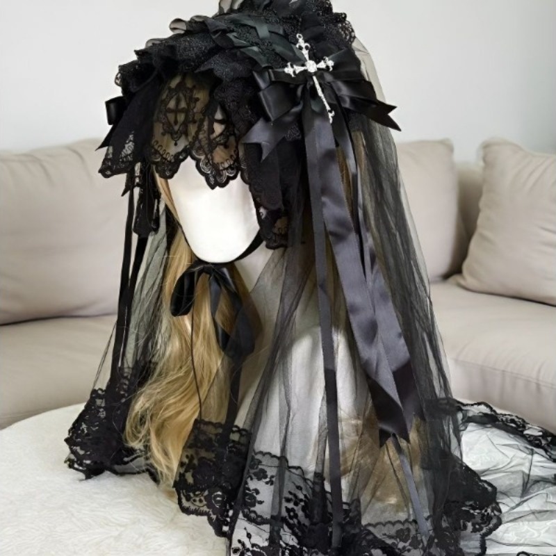 Gothic Dark Angel Black/White  - Anime Cosplay Nun 评论和价格