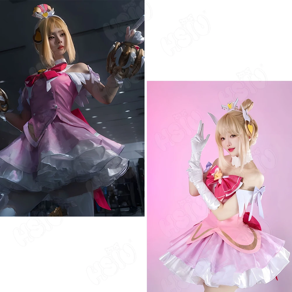 Juno Cosplay Costume Wig HSIU  - Cosplay Anime Pink Hair 评论和价格