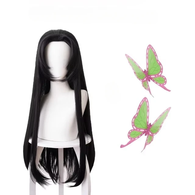 Anime Kochou Kanae Wig Kimetsu - Anime Cosplay Long Black Hair 评论和价格