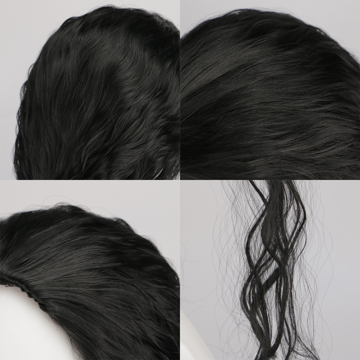 Michael Jackson Cosplay Wig Or - Anime Cosplay Long Black Hair 评论和价格