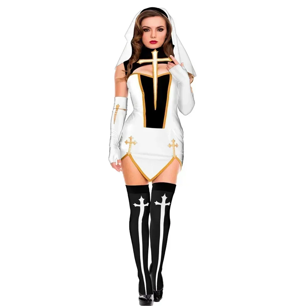 2026 Costume Halloween Nun Cos - Anime Cosplay Nun 评论和价格