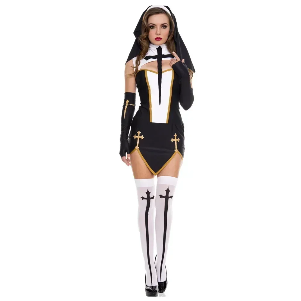 2026 Costume Halloween Nun Cos - Anime Cosplay Nun 评论和价格
