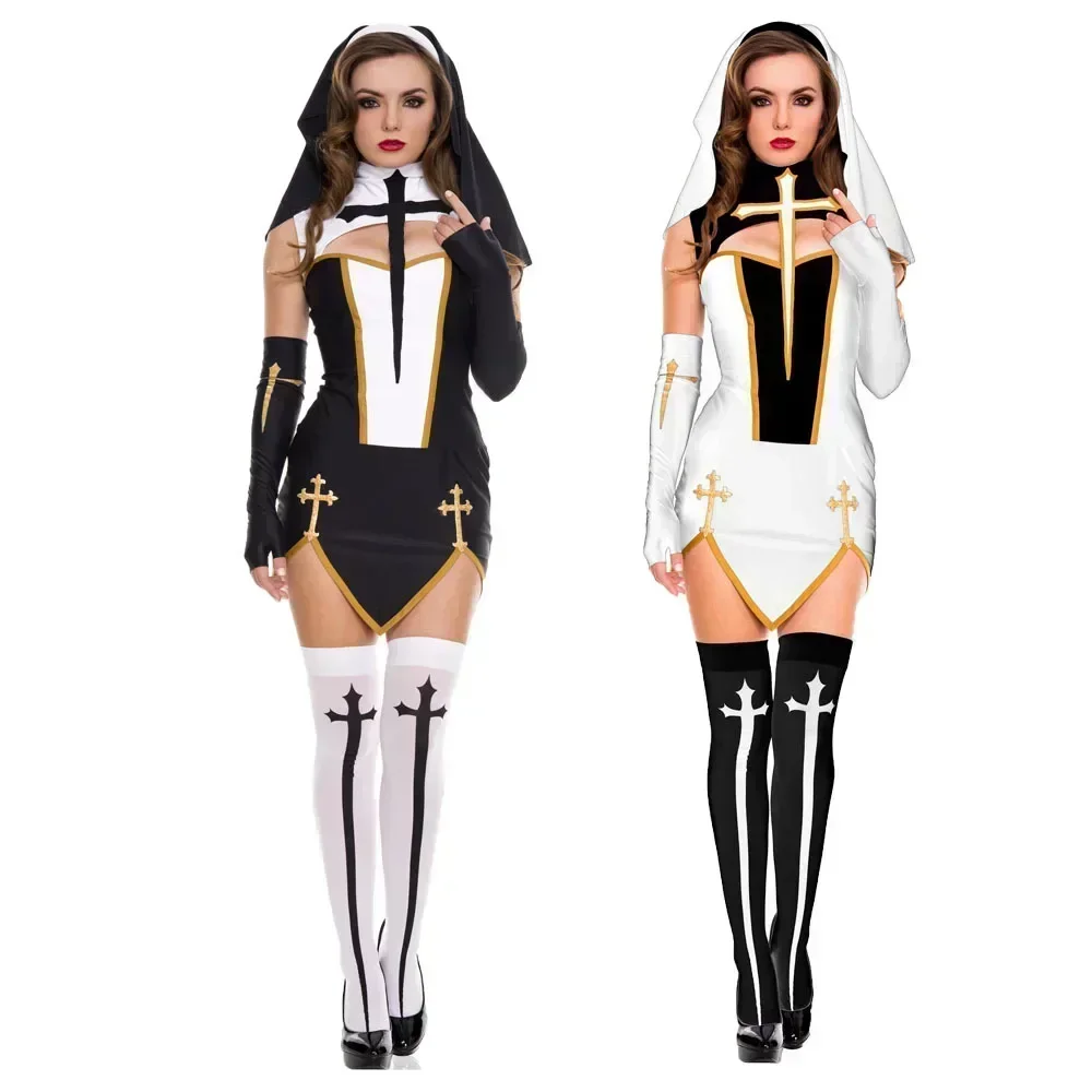 2026 Costume Halloween Nun Cos - Anime Cosplay Nun 评论和价格